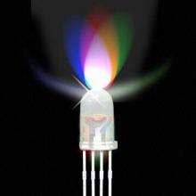 Color changing light emitting diode, 8mm rgb led