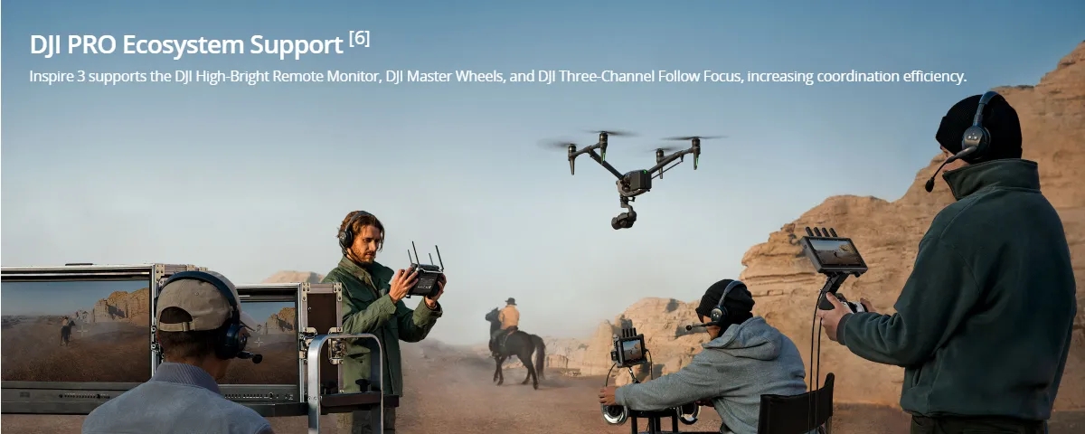 DJI Inspire 3 Full-frame 8K ProRes RAW/CinemaDNG 360 Pan and Tilt Boost Movie camera drone 15km video transmission