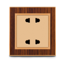 British Style 250V Gold Button Wall Switch Sockets