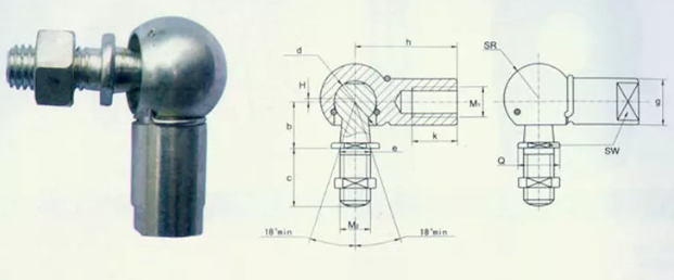 Stainless steel Rod End Female Ball Joints CS16 bearing