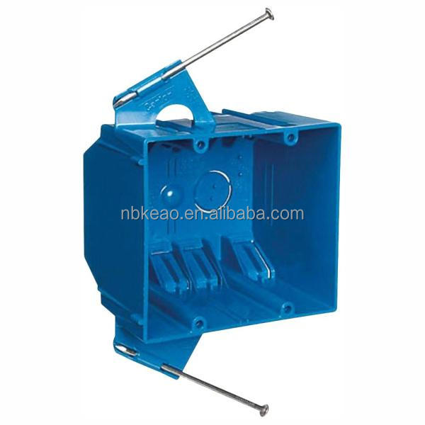 2-Gang 32 cu. in. Blue electrical wall PVC outside electrical box New Work receptacle box Electrical Switch and Outlet Box