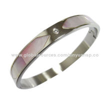 Pink Gradient Ramp Stainless Steel Bangle