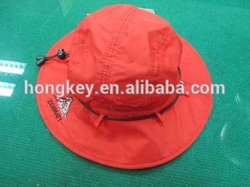 polyester bucket hat with mesh