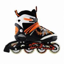 Multipurpose kids TPR brake last aggressive inline skate shoes