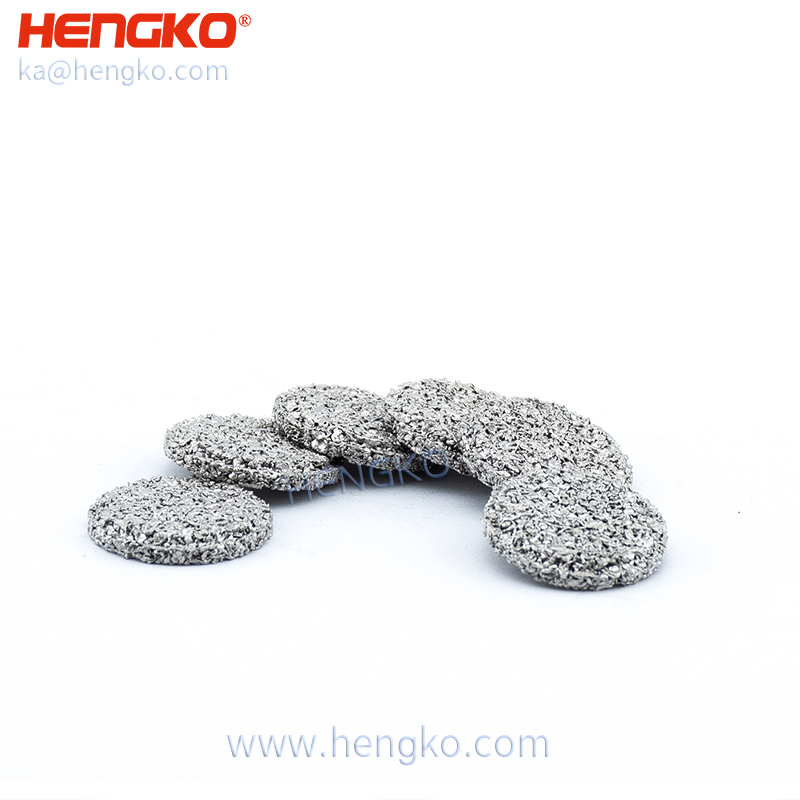 Fast flow rate  sintered porous stainless steel metal powder wire mesh 316L  filter disc  for air liquid solid filtration