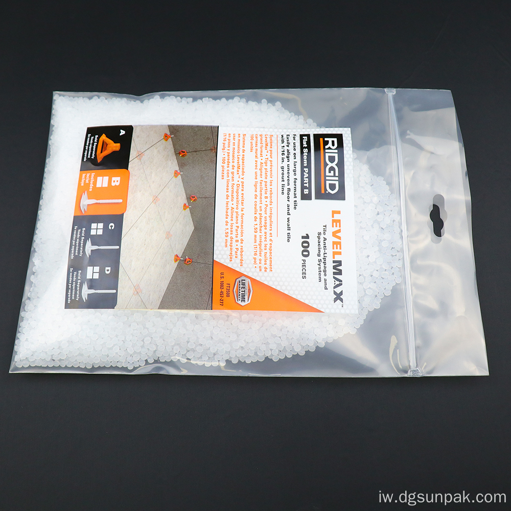 לוגו בהדפסה מותאמת אישית עם ziplock שקית שקוף