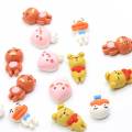 Νεότερο Kawaii Multi Shape Cartoon Animals Mini Cabochon DIY Παιχνίδι Διακόσμηση Χάντρες Γούρια Χειροποίητα Χειροποίητα Χάντρες