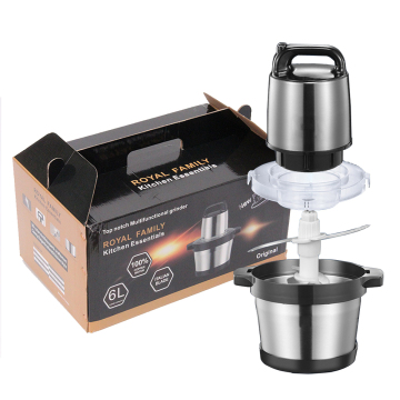 Electric Meat Shredder & Grinders: 6L Kitchen Appliance for Meat Slicing & Chopping