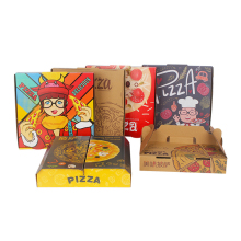 Custom Corrugated Pizza Boxes with Logo - Hot Selling 10''-18'' Inch Pizza Packaging Cartons