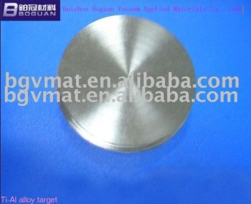 Titanium-Aluminum alloy sputtering target (Ti-Al alloy sputtering target)