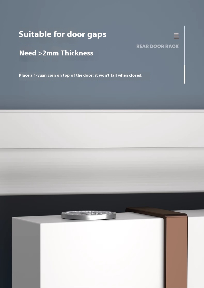 قفسه چند منظوره بالای در با قلاب Multifunctional Over Door Rack with Hooks