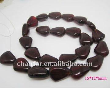 Polish teardrop crystal beads