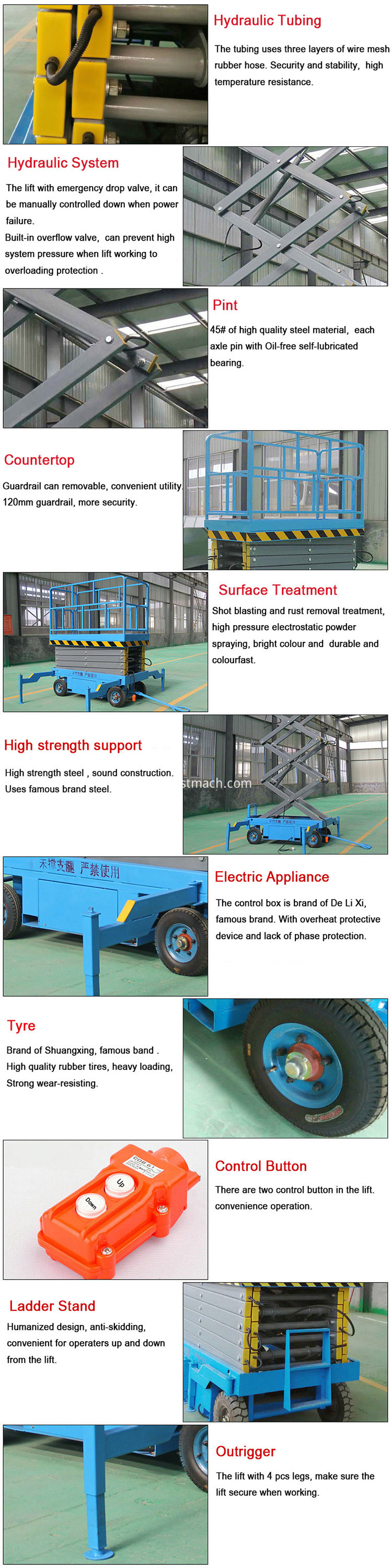 Elevador de tesoura móvel Mobile Scissor Lift