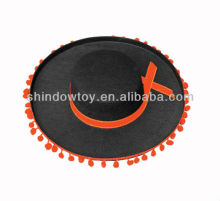 Festival Felt hat with bobble,, Mexican hat, Gaucho hat, Non woven felt hat, World cup hat, Festival hat