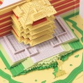 3D paper tear architectural model engraving art