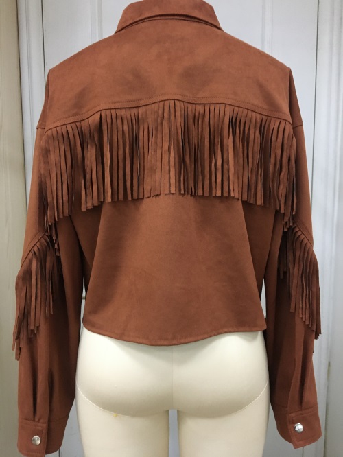 Women's Suede Tassel Fringe Jacket