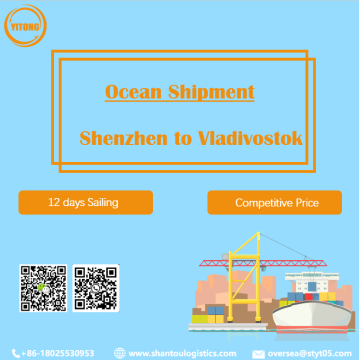 Freight di mare da Shenzhen a Vladivostok