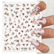 Floral Nail Stickers: DIY Salon Custom Fruit Nail Decals