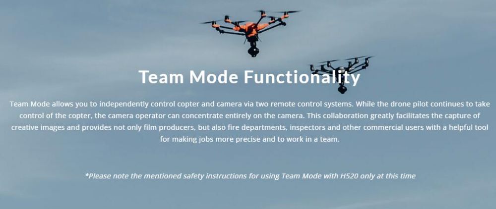 Yuneec Typhoon H520E/ H520E-RTK professional use Hexacopter camera drone for Industrial Use and Ambitious Professionals