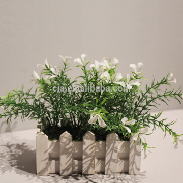 Bestselling Artificial Potted Flowers Bonsai White Tiny Flowers in Pot