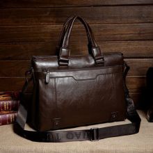 antique pu leather briefcase for men