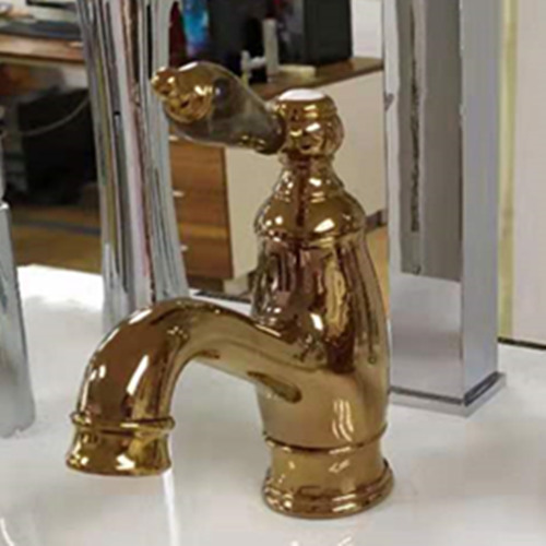 Rose Gold Jade Lever Basin Mixer Faucet