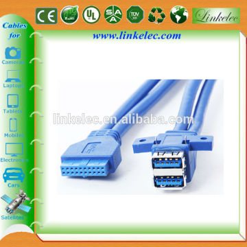 USB cable 3.0 dual usb a female usb 3.0 data cable