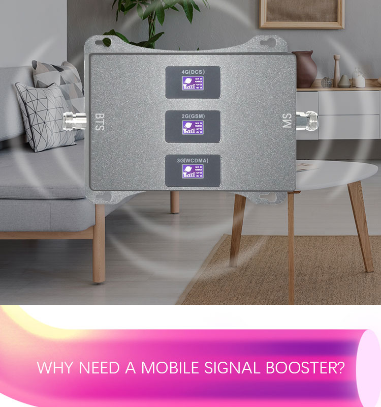 Signal Tri Band Mobile Booster Network Cellphone Lte Internet Dual Band Keyless Repeater Rf 700 24 Banda Amplifier