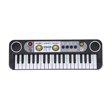 ABUO-37-Key Electronic Organ Digital Key Board Piano Musical Instruments Kids Toy With Microphone