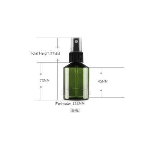 Flacone spray grande volume dark freen in PET