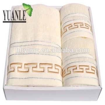 High Quality Embellished Bath Towel Set , bath towel gift set, towel box set