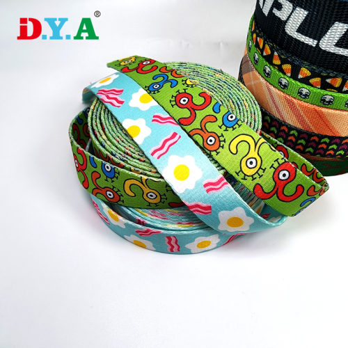 Customize Pattern Nylon/Polyester Webbing for Dog Leash