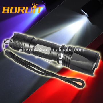 Multi color Zoomable Color Changing LED Flashlight