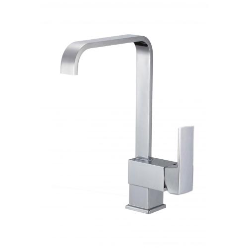 Square Brass Kitchen Faucet