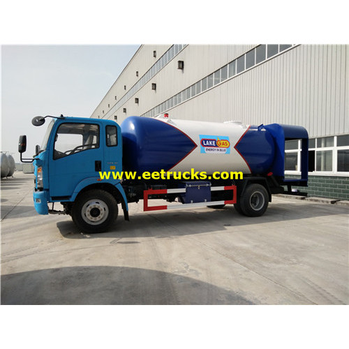 Camions de livraison de gaz propane de 15cbm HOWO