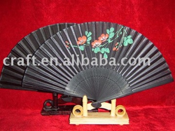 Black Bamboo Fan