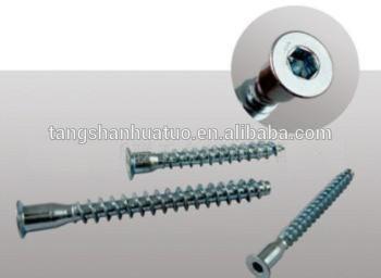 flat head furniture assembly screw for bed