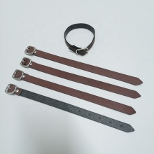 PU Leather Luggage Tag with Strap