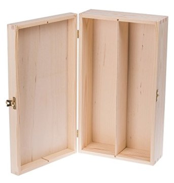 4 Bottle Pine Wood Vintage Antique Wine Box