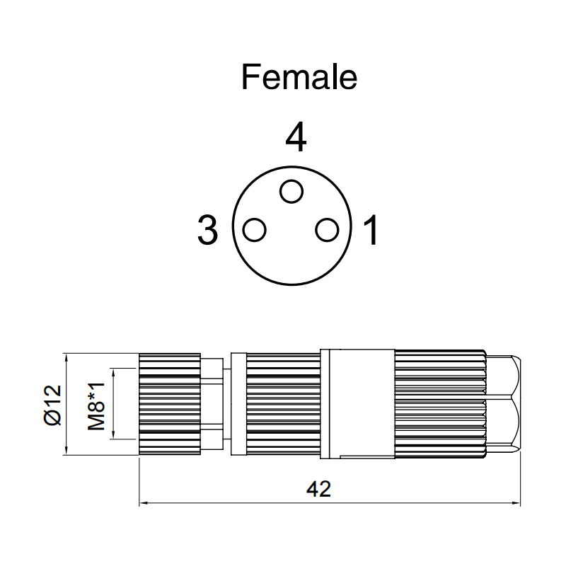 M8 Field Wireable Connector