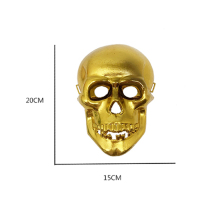 Golden Skull Mask Halloween Decorations and Costumes: Scary Skeleton, Full Face Ghost, and Death Masks by DollarToys