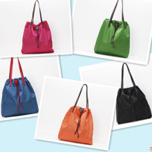 China Direct Factory Sale Polyster Wholesale Custom Promotional Drawstring Shopping Bags