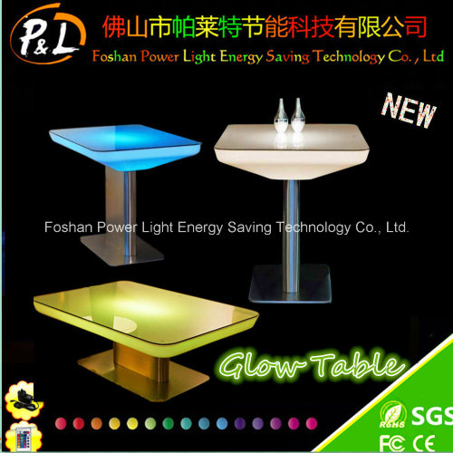 Color brillo plástico LED mesa para cambiar pañales