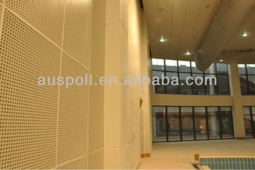 Acoustic aluminum wall panels for interior decoration