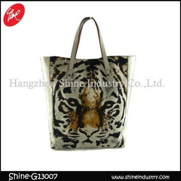 fashion animal print bag tiger print tote bag