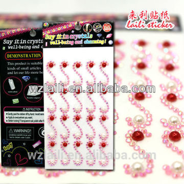 pearl white sticker ,pearl sticker for decoration