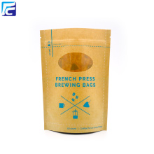 Papier Kraft marron imprimé Stand Up Pouches Vente en gros