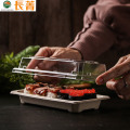 Boîte d&#39;emballage en papier à plats biodégradables alimentaires japonais