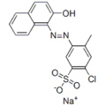 Acide benzènesulfonique, 5-chloro-2- [2- (2-hydroxy-1-naphtalényl) diazényl] -4-méthyl-, sel de sodium (1: 1) CAS 2092-56-0