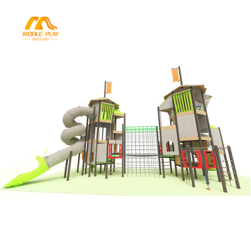 Customized High Tower Children's Medium to Large Combination Slide Playground